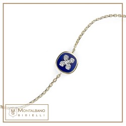bracciale Allegra smalto con fiore medio